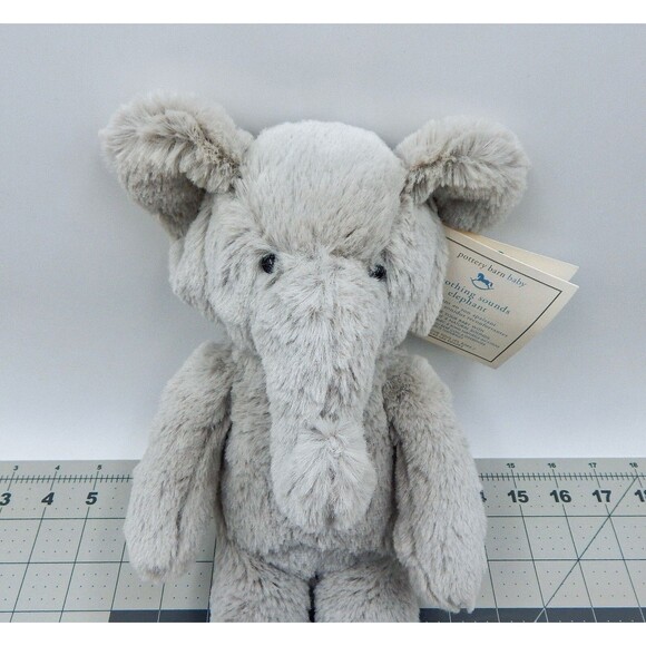 Pottery Barns Kids PBK Baby Soothing Sounds Elephant Plush Gray w/Tags Works - Picture 5 of 13